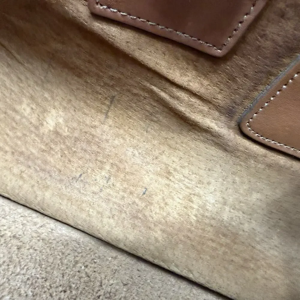Jack Georges VTG UNIVERSITY PROFESSIONAL LEATHER DOWEL BRIEFCASE Shoulder Bag